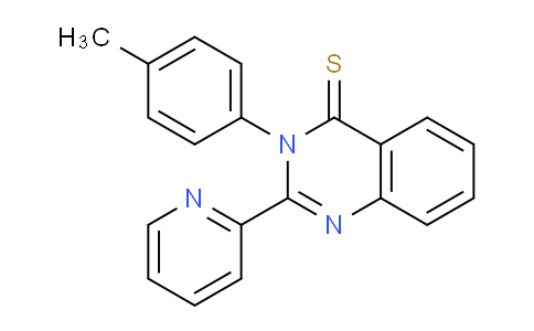 CAS No. 61351-66-4, 2-(Pyridin-2-yl)-3-(p-tolyl)quinazoline-4(3H)-thione