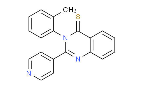 CAS No. 61351-68-6, 2-(Pyridin-4-yl)-3-(o-tolyl)quinazoline-4(3H)-thione