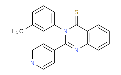 CAS No. 61351-69-7, 2-(Pyridin-4-yl)-3-(m-tolyl)quinazoline-4(3H)-thione