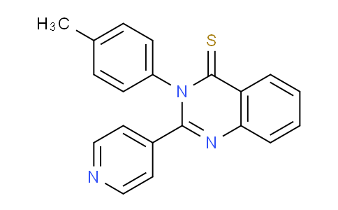 CAS No. 61351-70-0, 2-(Pyridin-4-yl)-3-(p-tolyl)quinazoline-4(3H)-thione