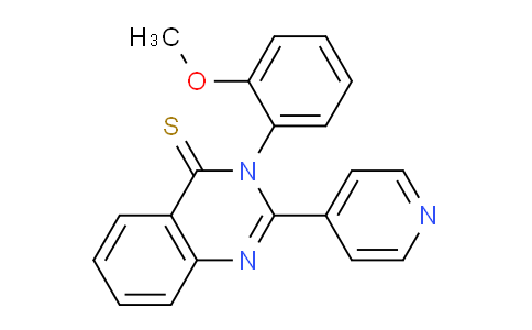 CAS No. 61351-71-1, 3-(2-Methoxyphenyl)-2-(pyridin-4-yl)quinazoline-4(3H)-thione