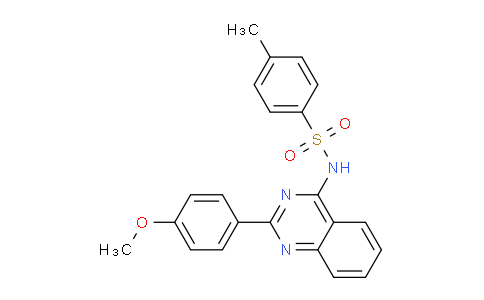 CAS No. 61364-51-0, N-(2-(4-Methoxyphenyl)quinazolin-4-yl)-4-methylbenzenesulfonamide