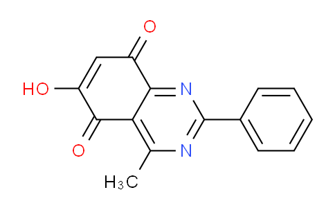 CAS No. 61416-93-1, 6-Hydroxy-4-methyl-2-phenylquinazoline-5,8-dione