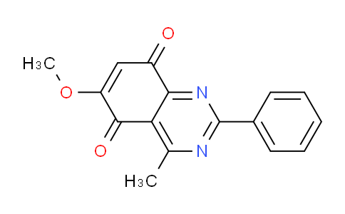 CAS No. 61416-94-2, 6-Methoxy-4-methyl-2-phenylquinazoline-5,8-dione