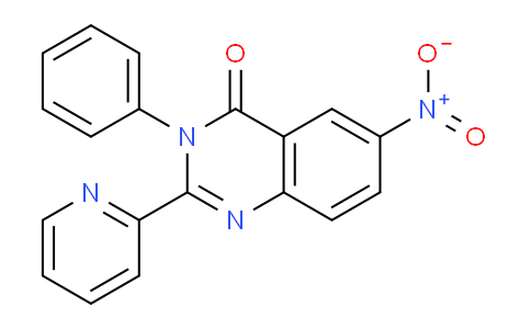 CAS No. 61524-43-4, 6-Nitro-3-phenyl-2-(pyridin-2-yl)quinazolin-4(3H)-one