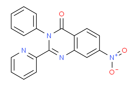 CAS No. 61524-44-5, 7-Nitro-3-phenyl-2-(pyridin-2-yl)quinazolin-4(3H)-one