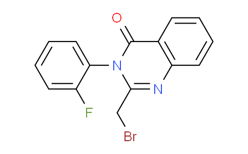 CAS No. 61554-49-2, 2-(Bromomethyl)-3-(2-fluorophenyl)quinazolin-4(3H)-one