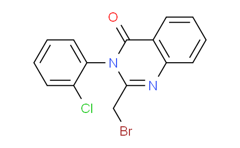 CAS No. 61554-50-5, 2-(Bromomethyl)-3-(2-chlorophenyl)quinazolin-4(3H)-one