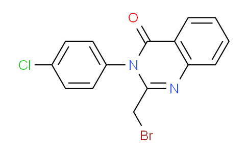 CAS No. 61554-51-6, 2-(Bromomethyl)-3-(4-chlorophenyl)quinazolin-4(3H)-one