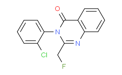 CAS No. 61554-54-9, 3-(2-Chlorophenyl)-2-(fluoromethyl)quinazolin-4(3H)-one