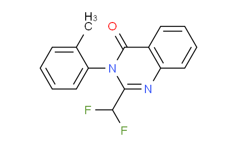 CAS No. 61554-55-0, 2-(Difluoromethyl)-3-(o-tolyl)quinazolin-4(3H)-one