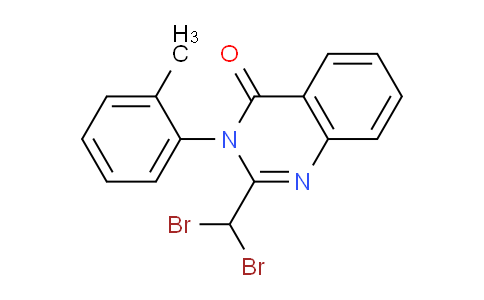 CAS No. 61554-56-1, 2-(Dibromomethyl)-3-(o-tolyl)quinazolin-4(3H)-one