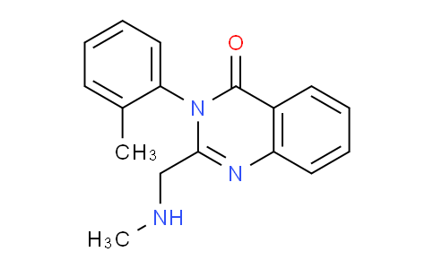 CAS No. 61554-63-0, 2-((Methylamino)methyl)-3-(o-tolyl)quinazolin-4(3H)-one