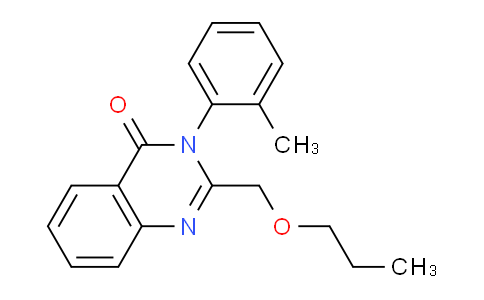CAS No. 61554-66-3, 2-(Propoxymethyl)-3-(o-tolyl)quinazolin-4(3H)-one