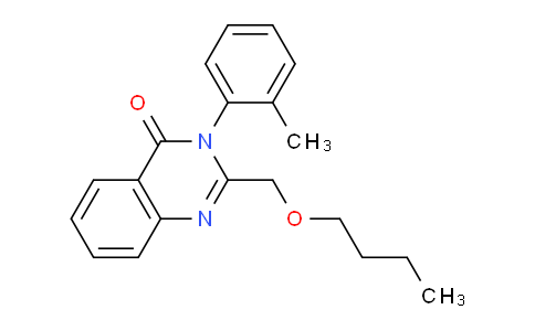 CAS No. 61554-67-4, 2-(Butoxymethyl)-3-(o-tolyl)quinazolin-4(3H)-one