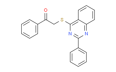 CAS No. 61580-05-0, 1-Phenyl-2-((2-phenylquinazolin-4-yl)thio)ethanone