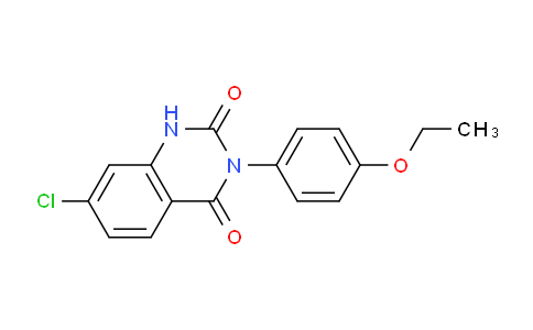 CAS No. 61680-19-1, 7-Chloro-3-(4-ethoxyphenyl)quinazoline-2,4(1H,3H)-dione