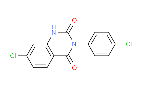 CAS No. 61680-20-4, 7-Chloro-3-(4-chlorophenyl)quinazoline-2,4(1H,3H)-dione