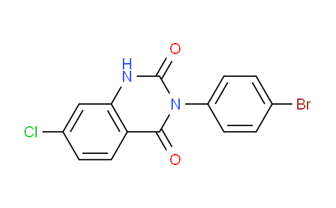 CAS No. 61680-21-5, 3-(4-Bromophenyl)-7-chloroquinazoline-2,4(1H,3H)-dione