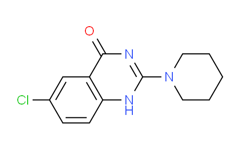CAS No. 61741-51-3, 6-Chloro-2-(piperidin-1-yl)quinazolin-4(1H)-one
