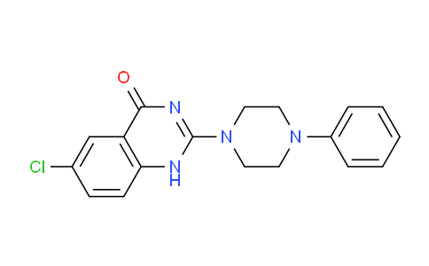 CAS No. 61741-52-4, 6-Chloro-2-(4-phenylpiperazin-1-yl)quinazolin-4(1H)-one