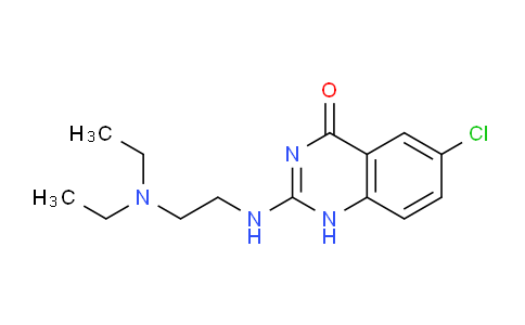 CAS No. 61741-53-5, 6-Chloro-2-((2-(diethylamino)ethyl)amino)quinazolin-4(1H)-one