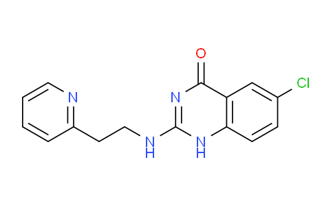 CAS No. 61741-55-7, 6-Chloro-2-((2-(pyridin-2-yl)ethyl)amino)quinazolin-4(1H)-one