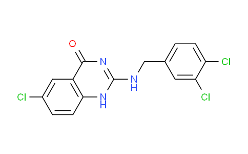 CAS No. 61741-58-0, 6-Chloro-2-((3,4-dichlorobenzyl)amino)quinazolin-4(1H)-one