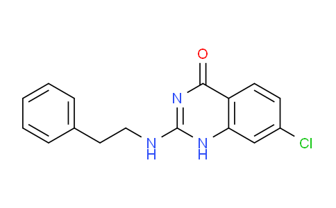 CAS No. 61741-63-7, 7-Chloro-2-(phenethylamino)quinazolin-4(1H)-one