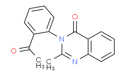 CAS No. 61741-70-6, 3-(2-Acetylphenyl)-2-methylquinazolin-4(3H)-one