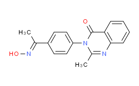 CAS No. 61741-71-7, 3-(4-(1-(Hydroxyimino)ethyl)phenyl)-2-methylquinazolin-4(3H)-one