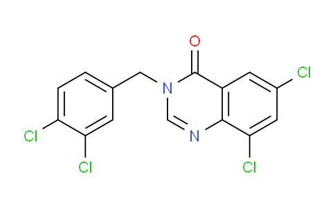 CAS No. 618443-51-9, 6,8-Dichloro-3-(3,4-dichlorobenzyl)quinazolin-4(3H)-one