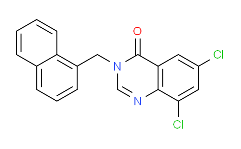 CAS No. 618443-53-1, 6,8-Dichloro-3-(naphthalen-1-ylmethyl)quinazolin-4(3H)-one