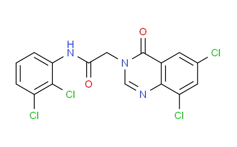 CAS No. 618443-59-7, 2-(6,8-Dichloro-4-oxoquinazolin-3(4H)-yl)-N-(2,3-dichlorophenyl)acetamide