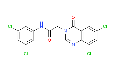 CAS No. 618443-62-2, 2-(6,8-Dichloro-4-oxoquinazolin-3(4H)-yl)-N-(3,5-dichlorophenyl)acetamide