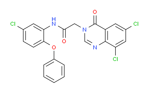 MC781198 | 618443-79-1 | N-(5-Chloro-2-phenoxyphenyl)-2-(6,8-dichloro-4-oxoquinazolin-3(4H)-yl)acetamide