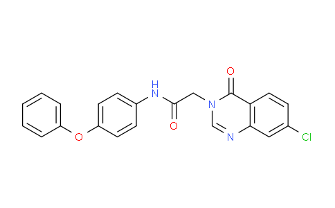 CAS No. 618444-17-0, 2-(7-Chloro-4-oxoquinazolin-3(4H)-yl)-N-(4-phenoxyphenyl)acetamide