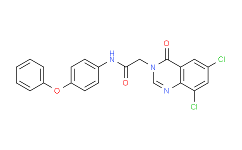 CAS No. 618444-18-1, 2-(6,8-Dichloro-4-oxoquinazolin-3(4H)-yl)-N-(4-phenoxyphenyl)acetamide