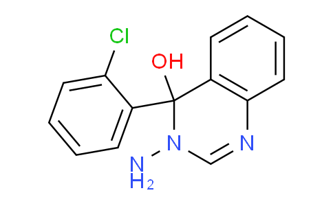 CAS No. 61955-39-3, 3-Amino-4-(2-chlorophenyl)-3,4-dihydroquinazolin-4-ol