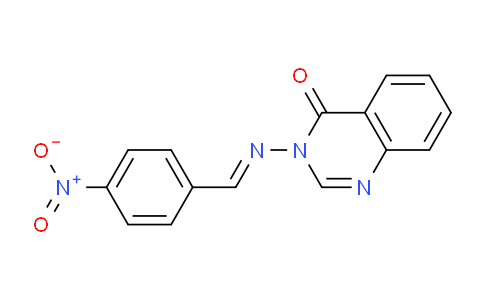 CAS No. 62176-69-6, 3-((4-Nitrobenzylidene)amino)quinazolin-4(3H)-one