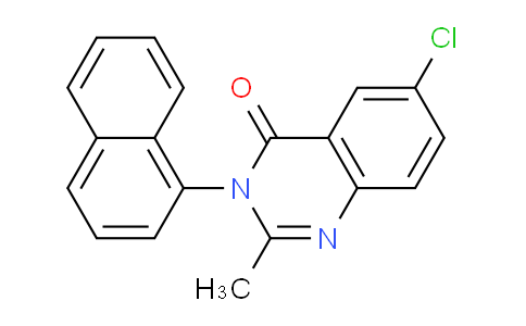 CAS No. 62376-79-8, 6-Chloro-2-methyl-3-(naphthalen-1-yl)quinazolin-4(3H)-one