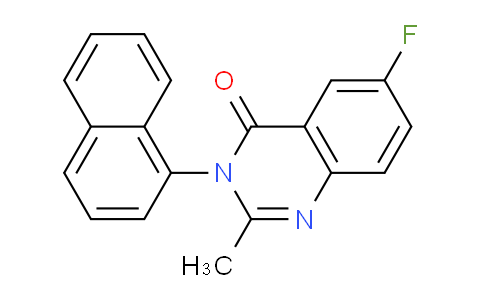 CAS No. 62376-81-2, 6-Fluoro-2-methyl-3-(naphthalen-1-yl)quinazolin-4(3H)-one