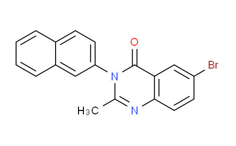 CAS No. 62376-82-3, 6-Bromo-2-methyl-3-(naphthalen-2-yl)quinazolin-4(3H)-one