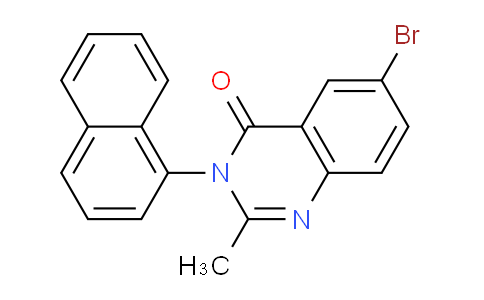 CAS No. 62376-83-4, 6-Bromo-2-methyl-3-(naphthalen-1-yl)quinazolin-4(3H)-one