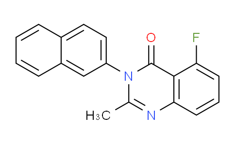 CAS No. 62376-84-5, 5-Fluoro-2-methyl-3-(naphthalen-2-yl)quinazolin-4(3H)-one
