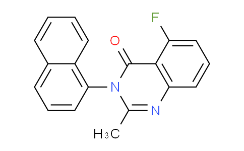 CAS No. 62376-85-6, 5-Fluoro-2-methyl-3-(naphthalen-1-yl)quinazolin-4(3H)-one