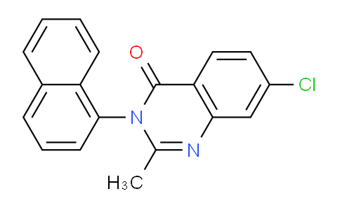 CAS No. 62376-87-8, 7-Chloro-2-methyl-3-(naphthalen-1-yl)quinazolin-4(3H)-one