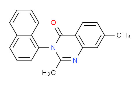 CAS No. 62376-90-3, 2,7-Dimethyl-3-(naphthalen-1-yl)quinazolin-4(3H)-one