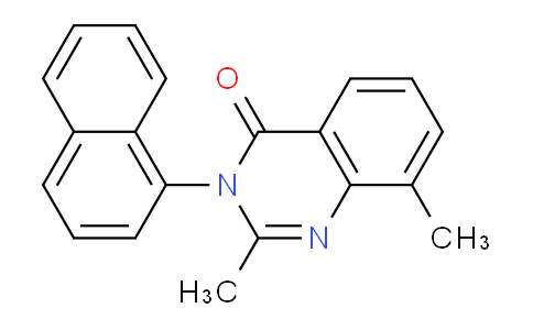 CAS No. 62376-92-5, 2,8-Dimethyl-3-(naphthalen-1-yl)quinazolin-4(3H)-one