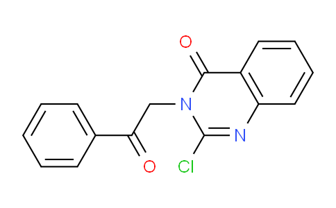 CAS No. 62481-12-3, 2-Chloro-3-(2-oxo-2-phenylethyl)quinazolin-4(3H)-one